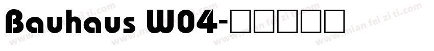 Bauhaus W04字体转换